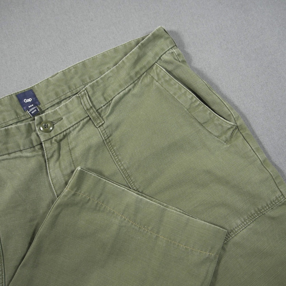 Gap Fatigue Baker Slub Military Utility Patch Pocket Men Pants 38x28 Baggy